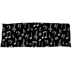 Chalk-music-notes-signs-seamless-pattern Body Pillow Case (dakimakura) by Wegoenart