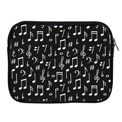 Chalk-music-notes-signs-seamless-pattern Apple Ipad 2/3/4 Zipper Cases by Wegoenart