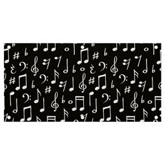 Chalk-music-notes-signs-seamless-pattern Banner And Sign 4  X 2  by Wegoenart