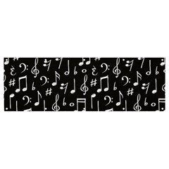 Chalk-music-notes-signs-seamless-pattern Banner And Sign 12  X 4 