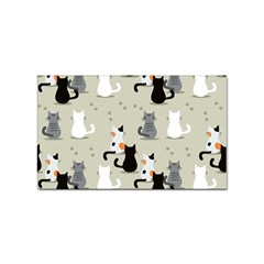 Cute-cat-seamless-pattern Sticker Rectangular (100 Pack)