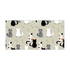 Cute-cat-seamless-pattern Yoga Headband by Wegoenart