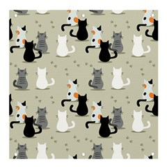 Cute-cat-seamless-pattern Banner And Sign 4  X 4 