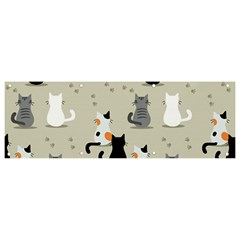 Cute-cat-seamless-pattern Banner And Sign 9  X 3 