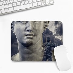 Men Taking Photos Of Greek Goddess Small Mousepad by dflcprintsclothing