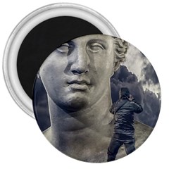 Men Taking Photos Of Greek Goddess 3  Magnets by dflcprintsclothing