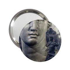 Men Taking Photos Of Greek Goddess 2 25  Handbag Mirrors by dflcprintsclothing