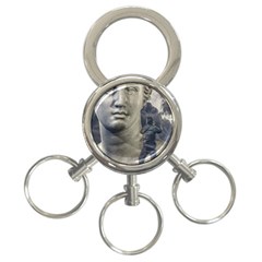 Men Taking Photos Of Greek Goddess 3-ring Key Chain by dflcprintsclothing