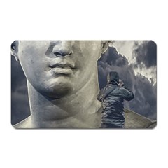 Men Taking Photos Of Greek Goddess Magnet (rectangular) by dflcprintsclothing