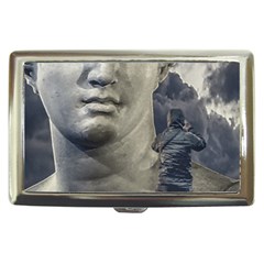 Men Taking Photos Of Greek Goddess Cigarette Money Case by dflcprintsclothing