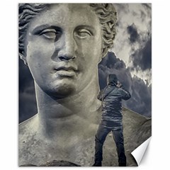 Men Taking Photos Of Greek Goddess Canvas 11  X 14  by dflcprintsclothing