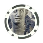 Men Taking Photos Of Greek Goddess Poker Chip Card Guard Front