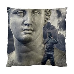 Men Taking Photos Of Greek Goddess Standard Cushion Case (two Sides) by dflcprintsclothing