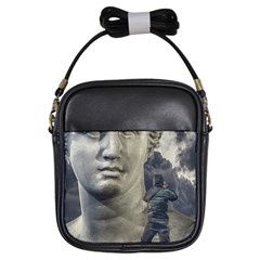 Men Taking Photos Of Greek Goddess Girls Sling Bag by dflcprintsclothing