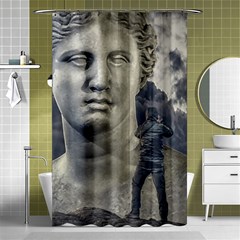 Men Taking Photos Of Greek Goddess Shower Curtain 48  X 72  (small)  by dflcprintsclothing