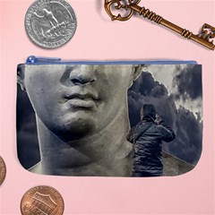 Men Taking Photos Of Greek Goddess Large Coin Purse by dflcprintsclothing