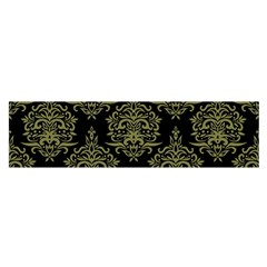 Black And Green Ornament Damask Vintage Oblong Satin Scarf (16  X 60 ) by ConteMonfrey