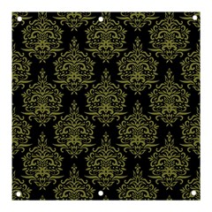 Black And Green Ornament Damask Vintage Banner And Sign 3  X 3  by ConteMonfrey