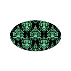 Black And Neon Ornament Damask Vintage Sticker Oval (100 Pack) by ConteMonfrey