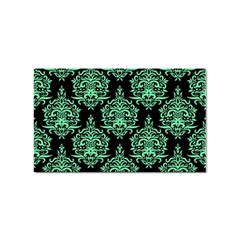 Black And Neon Ornament Damask Vintage Sticker Rectangular (100 Pack)