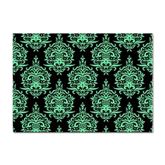 Black And Neon Ornament Damask Vintage Sticker A4 (100 Pack) by ConteMonfrey