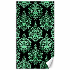 Black And Neon Ornament Damask Vintage Canvas 40  X 72  by ConteMonfrey