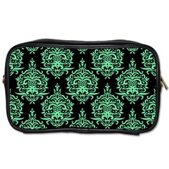 Black And Neon Ornament Damask Vintage Toiletries Bag (one Side) by ConteMonfrey