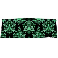 Black And Neon Ornament Damask Vintage Body Pillow Case (dakimakura) by ConteMonfrey