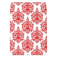 White And Red Ornament Damask Vintage Removable Flap Cover (s) by ConteMonfrey