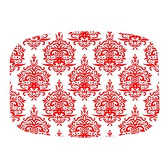 White And Red Ornament Damask Vintage Mini Square Pill Box by ConteMonfrey