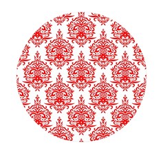 White And Red Ornament Damask Vintage Mini Round Pill Box (pack Of 3) by ConteMonfrey