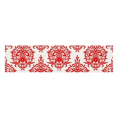 White And Red Ornament Damask Vintage Banner And Sign 4  X 1  by ConteMonfrey