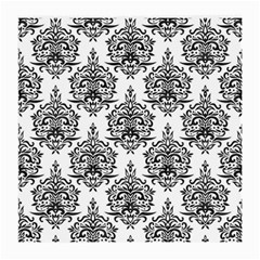 Black And White Ornament Damask Vintage Medium Glasses Cloth (2 Sides) by ConteMonfrey