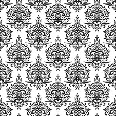 Black And White Ornament Damask Vintage Play Mat (square)