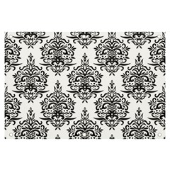 Black And White Ornament Damask Vintage Banner And Sign 6  X 4  by ConteMonfrey