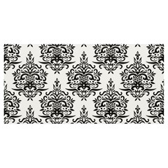 Black And White Ornament Damask Vintage Banner And Sign 8  X 4 