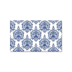 Blue And White Ornament Damask Vintage Sticker Rectangular (100 Pack) by ConteMonfrey