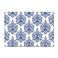 Blue And White Ornament Damask Vintage Sticker A4 (10 Pack) by ConteMonfrey