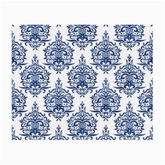 Blue And White Ornament Damask Vintage Small Glasses Cloth (2 Sides) by ConteMonfrey