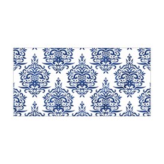 Blue And White Ornament Damask Vintage Yoga Headband by ConteMonfrey