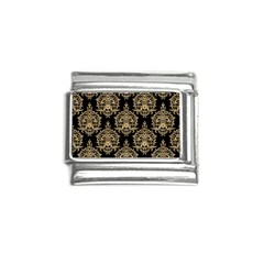 Black And Cream Ornament Damask Vintage Italian Charm (9mm) by ConteMonfrey