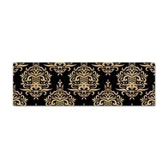 Black And Cream Ornament Damask Vintage Sticker (bumper) by ConteMonfrey