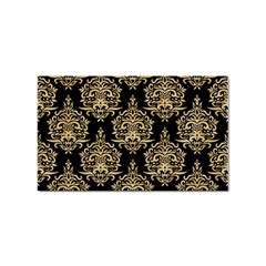 Black And Cream Ornament Damask Vintage Sticker Rectangular (100 Pack) by ConteMonfrey