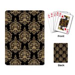 Black And Cream Ornament Damask Vintage Playing Cards Single Design (Rectangle) Back