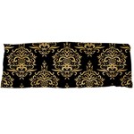 Black And Cream Ornament Damask Vintage Body Pillow Case Dakimakura (Two Sides) Front