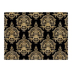 Black And Cream Ornament Damask Vintage Double Sided Flano Blanket (mini)  by ConteMonfrey