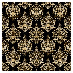 Black And Cream Ornament Damask Vintage Lightweight Scarf  by ConteMonfrey