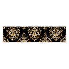 Black And Cream Ornament Damask Vintage Banner And Sign 4  X 1 