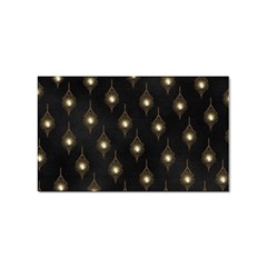 Light On Damask Sticker Rectangular (10 Pack)