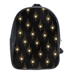 Light On Damask School Bag (XL) Front